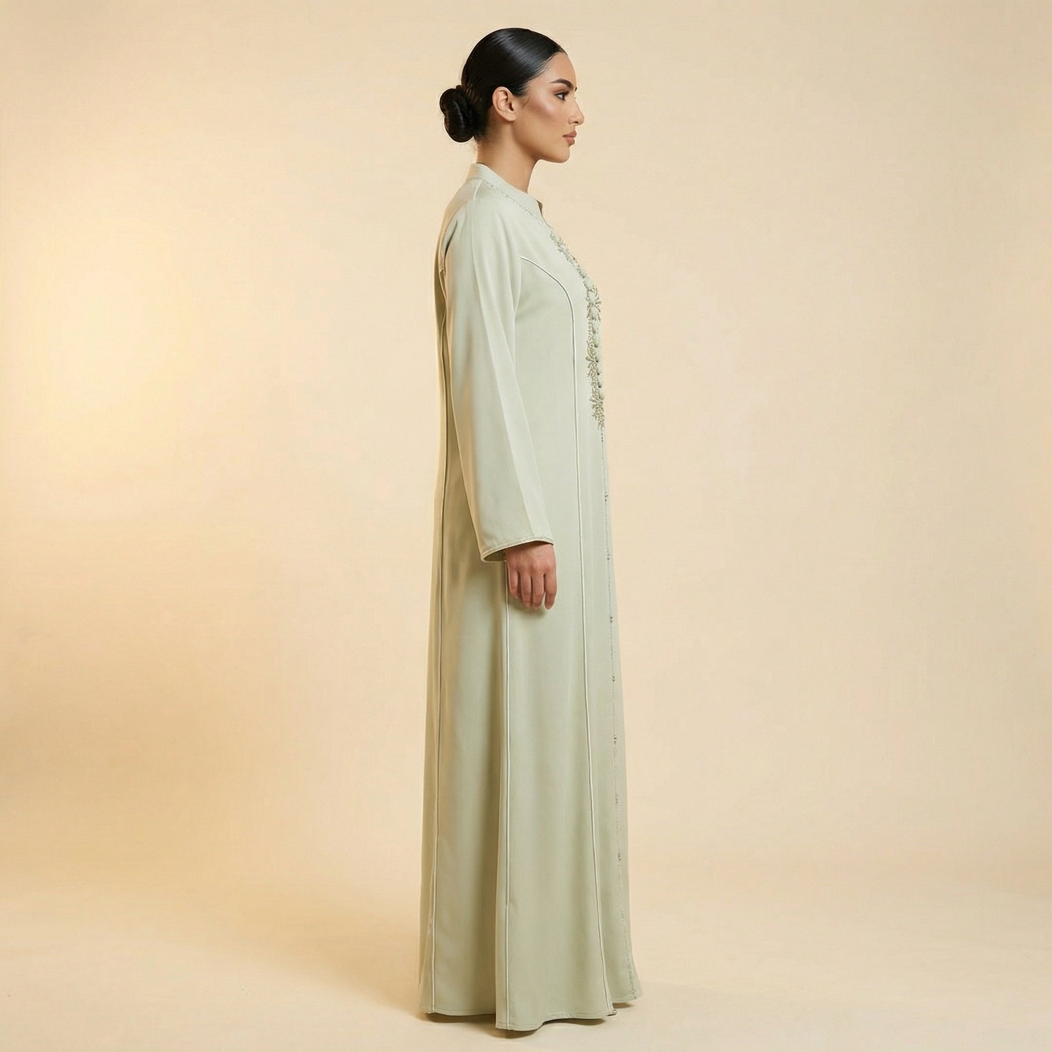 Abaya Vert Pastel
